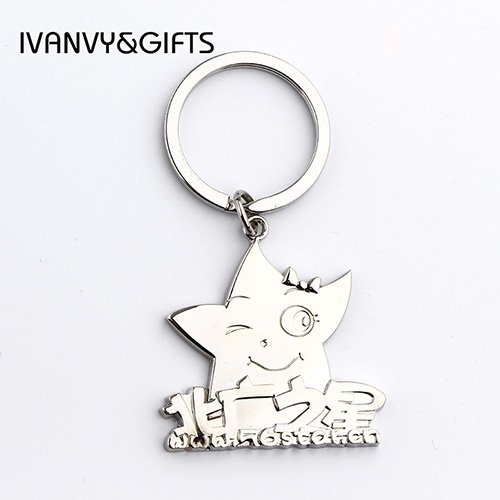 34 Custom logo shape keychain