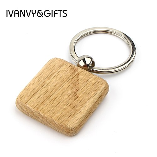 Factory custom wooden keychain